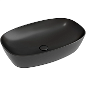 Ceramicanova Element Раковина чаша 60х38х13,8h см, без перелива, цвет: черный матовый CN6049MB