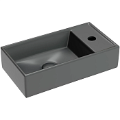 Ceramicanova Element Раковина подвесная, без перелива, смес. справа, цвет: темный антрацит матовый CN6051LMDH