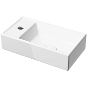 Ceramicanova Element Раковина подвесная, без перелива, смеситель слева, цвет: белый глянцевый CN6051R