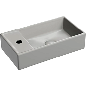 Ceramicanova Element Раковина подвесная, без перелива, смес. слева, цвет: антрацит матовый CN6051RMH