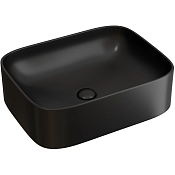 Ceramicanova Element Раковина чаша 50,5х38х15h см, без перелива, цвет: черный матовый CN6052MB