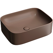 Ceramicanova Element Раковина чаша 50,5х38х15h см, без перелива, цвет: темно-коричневый матовый CN6052MDB