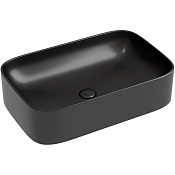 Ceramicanova Element Раковина чаша 60,5х38х15h см, без перелива, цвет: черный матовый CN6053MB
