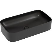Ceramicanova Element Раковина чаша 70,5х38х15h см, без перелива, цвет: черный матовый CN6054MB