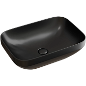 Ceramicanova Element Раковина чаша 50х35,9х14,5h см, без перелива, цвет: черный матовый CN6055MB