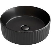Ceramicanova Element Раковина чаша d36 см, без перелива, цвет: черный матовый CN6057MB