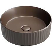 Ceramicanova Element Раковина чаша d36 см, без перелива, цвет: темно-коричневый матовый CN6057MDB