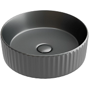 Ceramicanova Element Раковина чаша d36 см, без перелива, цвет: темный антрацит матовый CN6057MDH