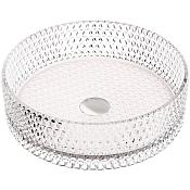 Ceramicanova Cristal Раковина чаша d36 см, без перелива, цвет: розовый глянцевый CN6061