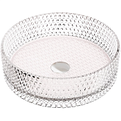 Ceramicanova Cristal Раковина чаша d36 см, без перелива, цвет: прозрачный глянцевый CN6062