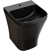 Ceramicanova Dion Раковина подвесная 36,5х40 см, перелив, отверстие под смес., цвет: черный матовый CN6067MB