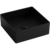 Ceramicanova Element Раковина чаша 36,1х36,1х13h см, без перелива, цвет: черный матовый CN6068MB
