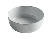 Ceramicanova Element Раковина чаша d35,6 см, без перелива, цвет: белый глянцевый CN6073