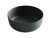 Ceramicanova Element Раковина чаша d35,6 см, без перелива, цвет: темный антрацит матовый CN6073MDH