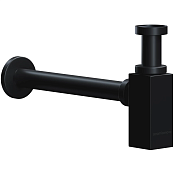 Ceramicanova Сифон для раковины, квадратный, латунь/нержавеющая сталь, цвет: черный матовый 70002MB