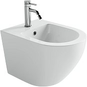 Ceramicanova Uno Биде подвесное 36х49 см, перелив, отверстие под смеситель, цвет: белый глянцевый CN11002