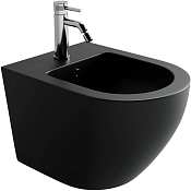 Ceramicanova Uno Биде подвесное 36х49 см, с переливом, цвет: черный матовый CN11002MB