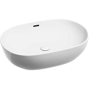 Ceramicanova Element Раковина чаша 61х42х15,5h см, с переливом, цвет: белый глянцевый CN6064