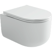 Ceramicanova Ulma Унитаз подвесной безободковый, крышка с механизмом SoftClose, цвет: белый глянц. CN4006