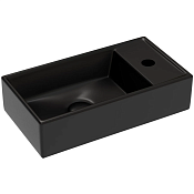 Ceramicanova Element Раковина подвесная, без перелива, смес. справа, цвет: черный матовый CN6051LMB
