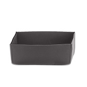 Decor Walther Nappa Контейнер для хранения, 25x17 см, натуральная кожа, цвет: дымчато-серый 0938593