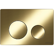Ceramicanova Balance/Circle Кнопка смыва механическая 24х3х16h см, цвет: золото брашированное CN12-001BG