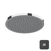 Almar Velvet Верхний душ без кронштейна d23,2 см, 1 режим, цвет: brushed absolute black E044292.AB