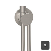 Almar Modular Round Шланговое подключение для лейки, внешняя часть, цвет: brushed absolute black E192000.AB