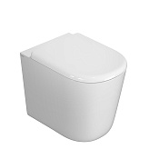 Globo Lalita Унитаз приставной 36x54 см, безободковый, с креплением, цвет: белый глянцевый LT001BI