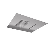Almar Square 380 Потолочный душ 38х38 см, встраиваемый, 2 режима, цвет: brushed stainless steel E044216.316