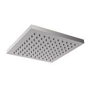 Almar Square Верхний душ без кронштейна 20х20 см, 1 режим, цвет: brushed stainless steel E044209.316