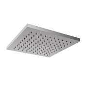 Almar Square Верхний душ без кронштейна 25х25 см, 1 режим, цвет: brushed stainless steel E044234.316