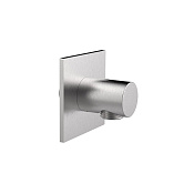 Almar Square Шланговое подключение для лейки с держателем, цвет: brushed stainless steel E095035.316