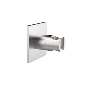 Almar Square Держатель душевой лейки на стену из стали, цвет: brushed stainless steel E120009.316