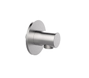 Almar Round Шланговое подключение для лейки с держателем, цвет: brushed stainless steel E095033.316