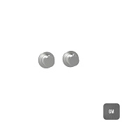 Almar Modular Round Термостат для душа, внешняя часть на 2 потребителя, цвет: brushed gun metal E180132.GM