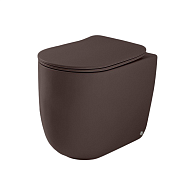 Kerasan Nolita Унитаз приставной 55x35 см, безодобковый, смыв торнадо, цвет: Borgogna matt 531975