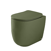 Kerasan Nolita Унитаз приставной 55x35 см, безодобковый, смыв торнадо, цвет: Verde matt 531911