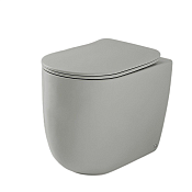 Kerasan Nolita Унитаз приставной 55x35 см, безодобковый, смыв торнадо, цвет: Grigio matt 531959