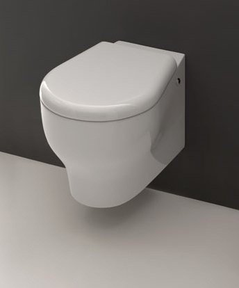 Kerasan K09 Крышка-сиденье для унитаза, с микролифтом, крепление хром, цвет: Bianco 367401bi/cr