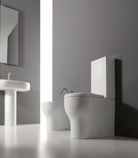 Kerasan K09 Крышка-сиденье для унитаза, с микролифтом, крепление хром, цвет: Bianco 367401bi/cr