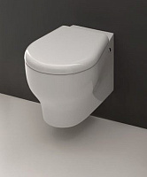 Kerasan K09 Крышка-сиденье для унитаза, с микролифтом, крепление хром, цвет: Bianco 367401bi/cr