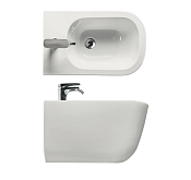 Kerasan Tribeca Биде подвесное, с 1 отверстием под смеситель и переливом, цвет: Bianco matt 512530