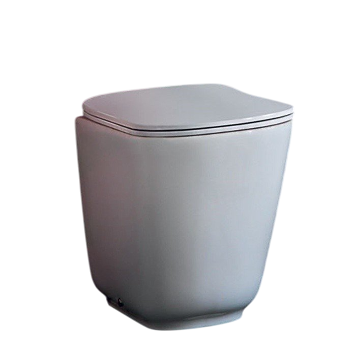 Kerasan Tribeca Унитаз приставной 55x35 см, безободковый, с креплением, цвет: Bianco matt 511830