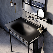 Kerasan The new yorker Консоль под раковину 100x53x85h см, напольная, цвет: Nero matt 927631