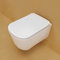 Kerasan Tribeca Унитаз подвесной 35x54 см, безободковый, с креплением, цвет: Bianco matt 511430