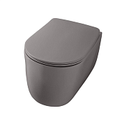 Kerasan Nolita Унитаз подвесной 55x35 см, безободковый, смыв торнадо, цвет: Ferro matt 531589