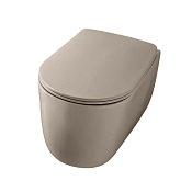 Kerasan Nolita Унитаз подвесной 55x35 см, безободковый, смыв торнадо, цвет: Nocciola matt 531581