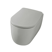 Kerasan Nolita Унитаз подвесной 55x35 см, безободковый, смыв торнадо, цвет: Grigio matt 531559