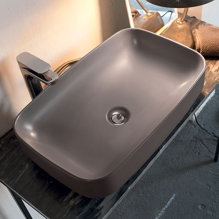 Kerasan Tribeca Раковина чаша 60x38x15h см, без перелива, без д/к, цвет: Ferro matt 514389